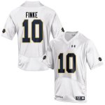 Notre Dame Fighting Irish Men's Chris Finke #10 White Under Armour Authentic Stitched College NCAA Football Jersey SAI1399DM